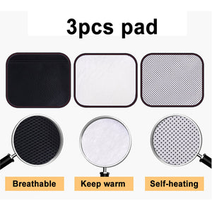Self Heating Magnetic Steel Back Support Belt with 3pcs Pad