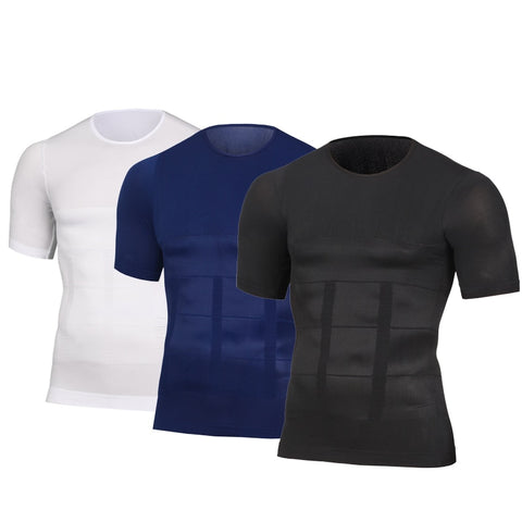 Image of Men's Back Compression Posture Corrector Waist Body Shaper Shirt