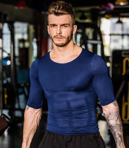 Men's Back Compression Posture Corrector Waist Body Shaper Shirt
